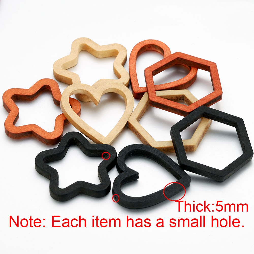 Jewelry Making With Resin - 10pcs Wood Heart Square Silicone Mold