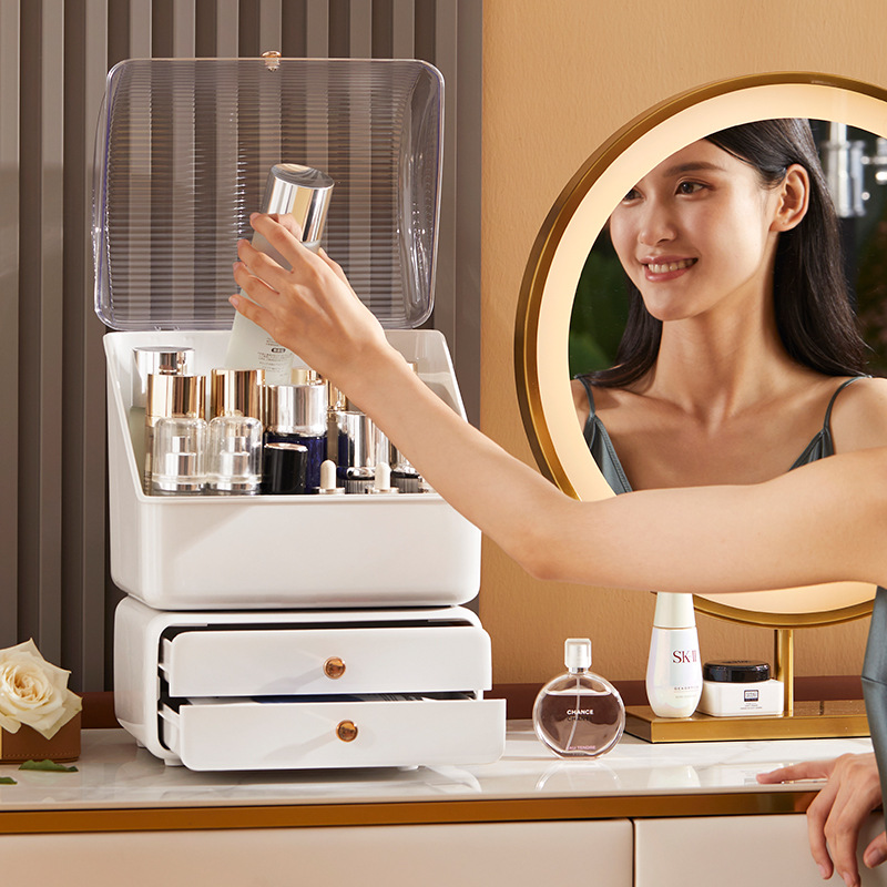Jewelry Making Organizer - Desktop Cosmetics Storage Box Cosmetic Makeup