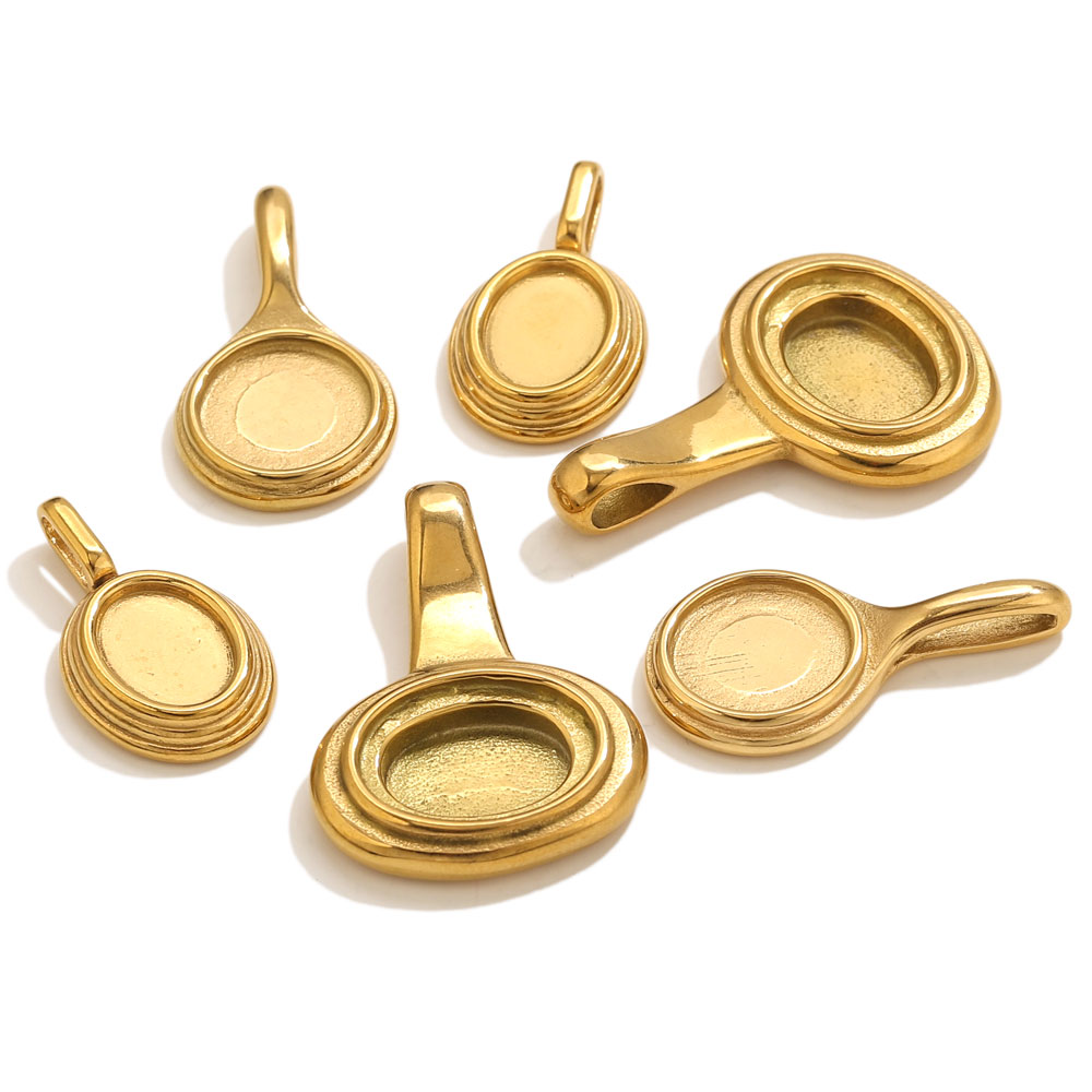 Jewelry Making With Resin - 5pcs Stainless Steel Round Oval Trays