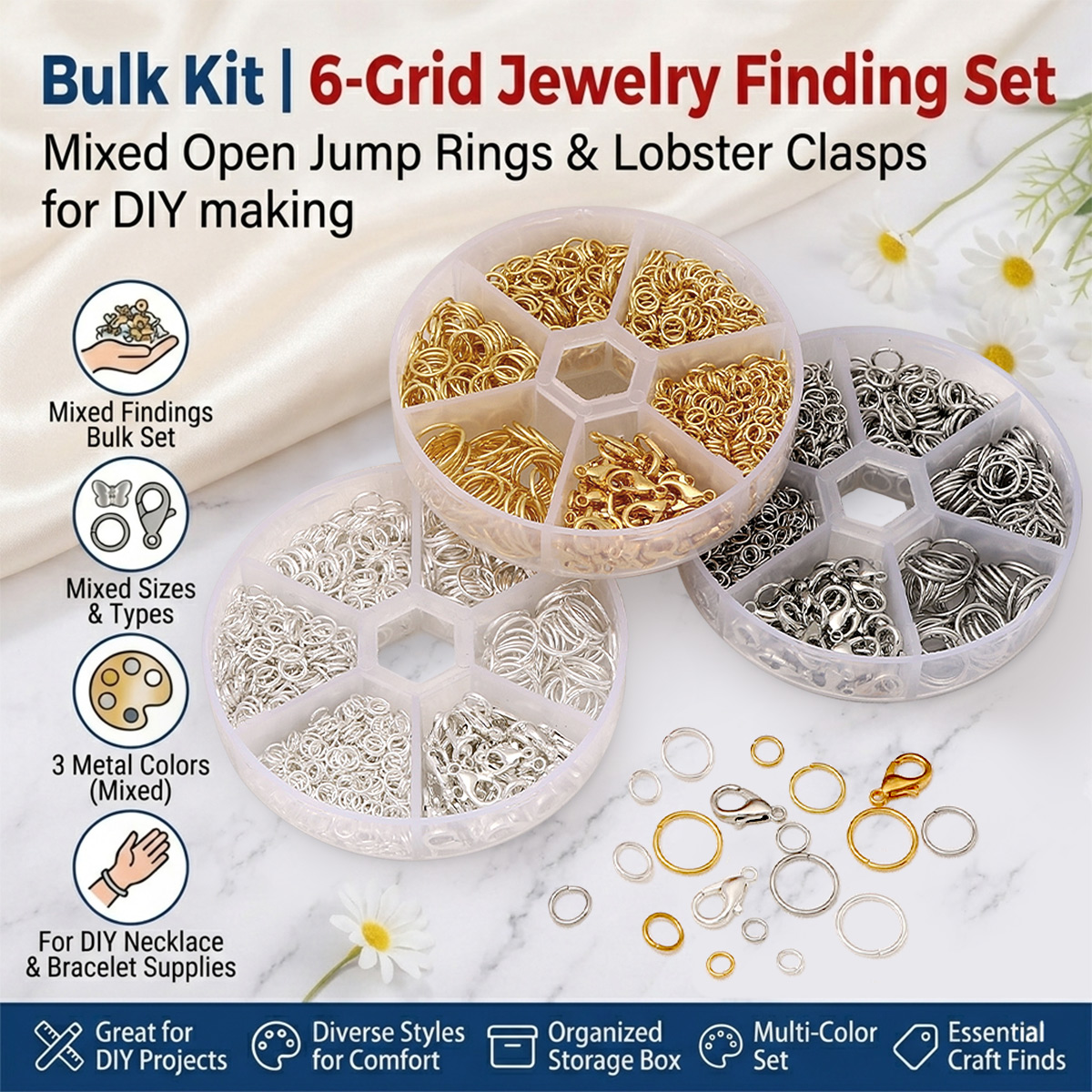 Jewelry Making Organizer - DIY Jewelry Making Findings Kit with