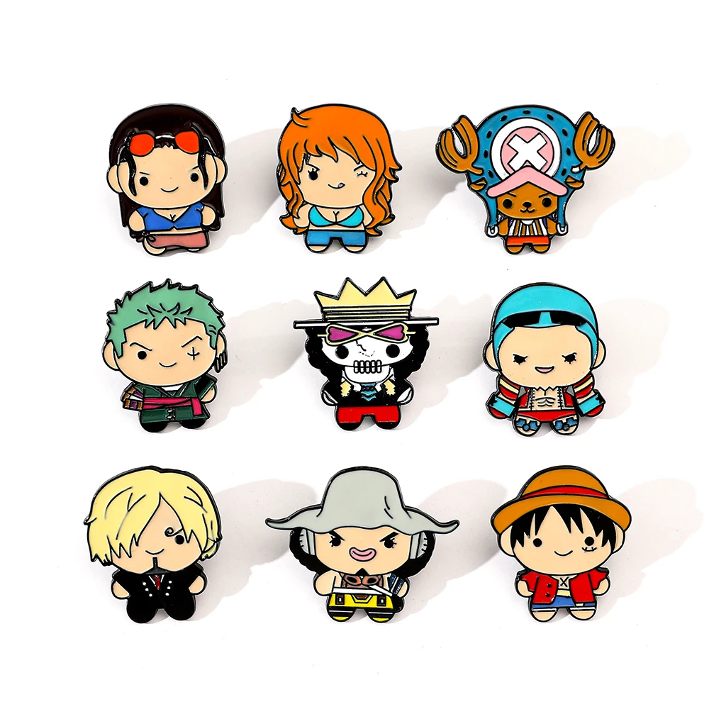 Jewelry Making Jewelry - 9 Pcs Creative Cartoon Brooch Anime