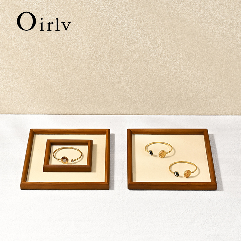 Jewelry Making Organizer - Oirlv Wooden Jewelry Display Tray Jewelry