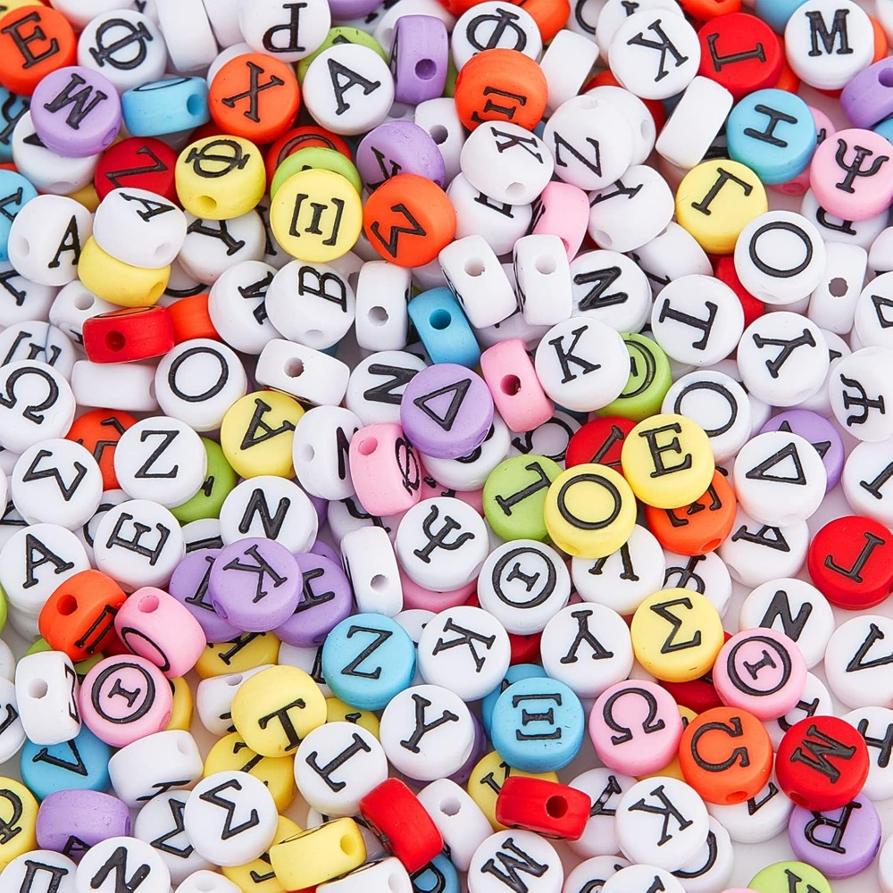 Jewelry Making Beginners - Greek Alphabet Bead Stretch Bracelets Making