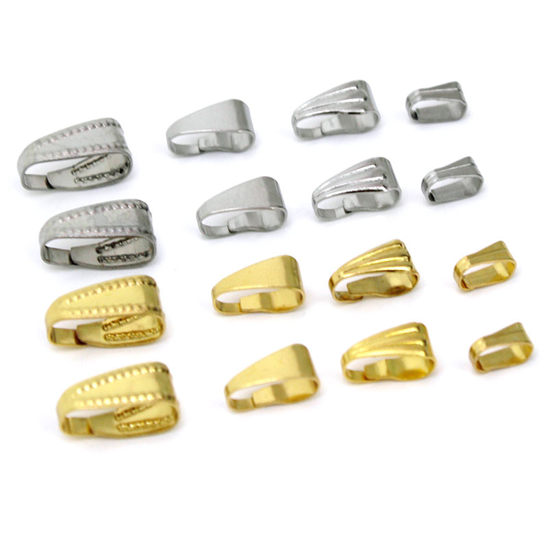 Jewelry Making Necklaces - 50Pcs Stainless Steel Pendant Clips Pinch