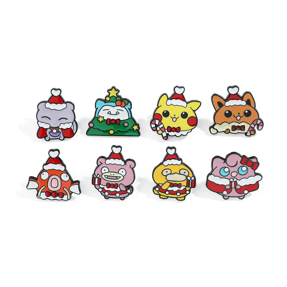 Jewelry Making Jewelry - 8 Pcs Christmas Slowpoke Brooch Cute