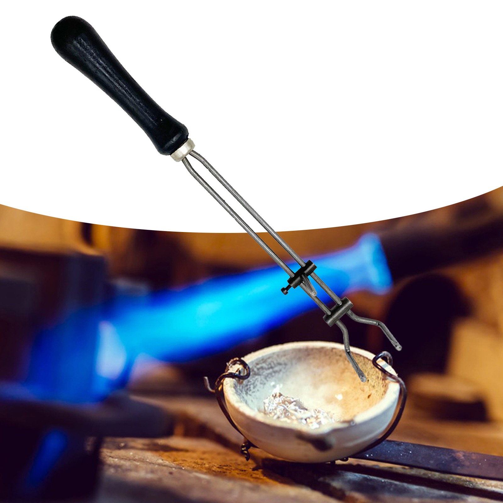 Jewelry Making Rotary Tool - Crucibles Tongs for Melting Metal Crucible