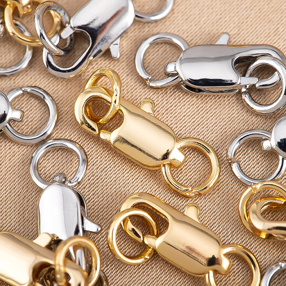 Jewelry Making Rings - 5Pcs Gold Color Brass Lobster Clasps