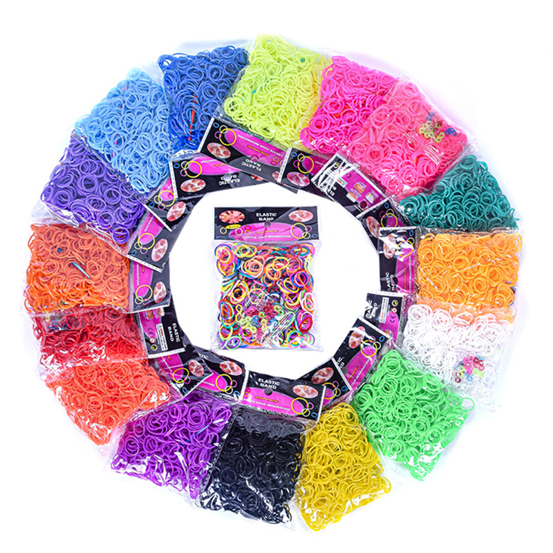 Jewelry Making Beginners - 600 pieces Colorful Rubber Band Bracelet