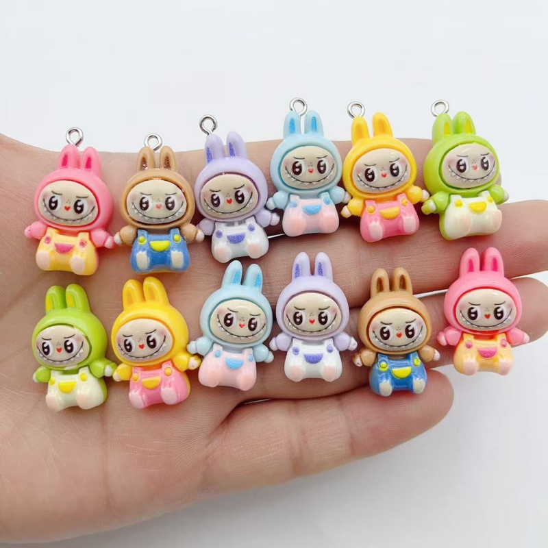Jewelry Making Jewelry - 10Pcs Kawaii Rabbit Strawberry House Resin