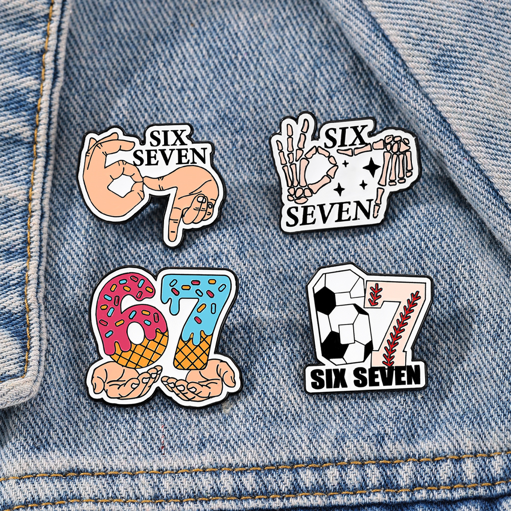 Jewelry Making Jewelry - 4pcs Set Cute Enamel Football Pins