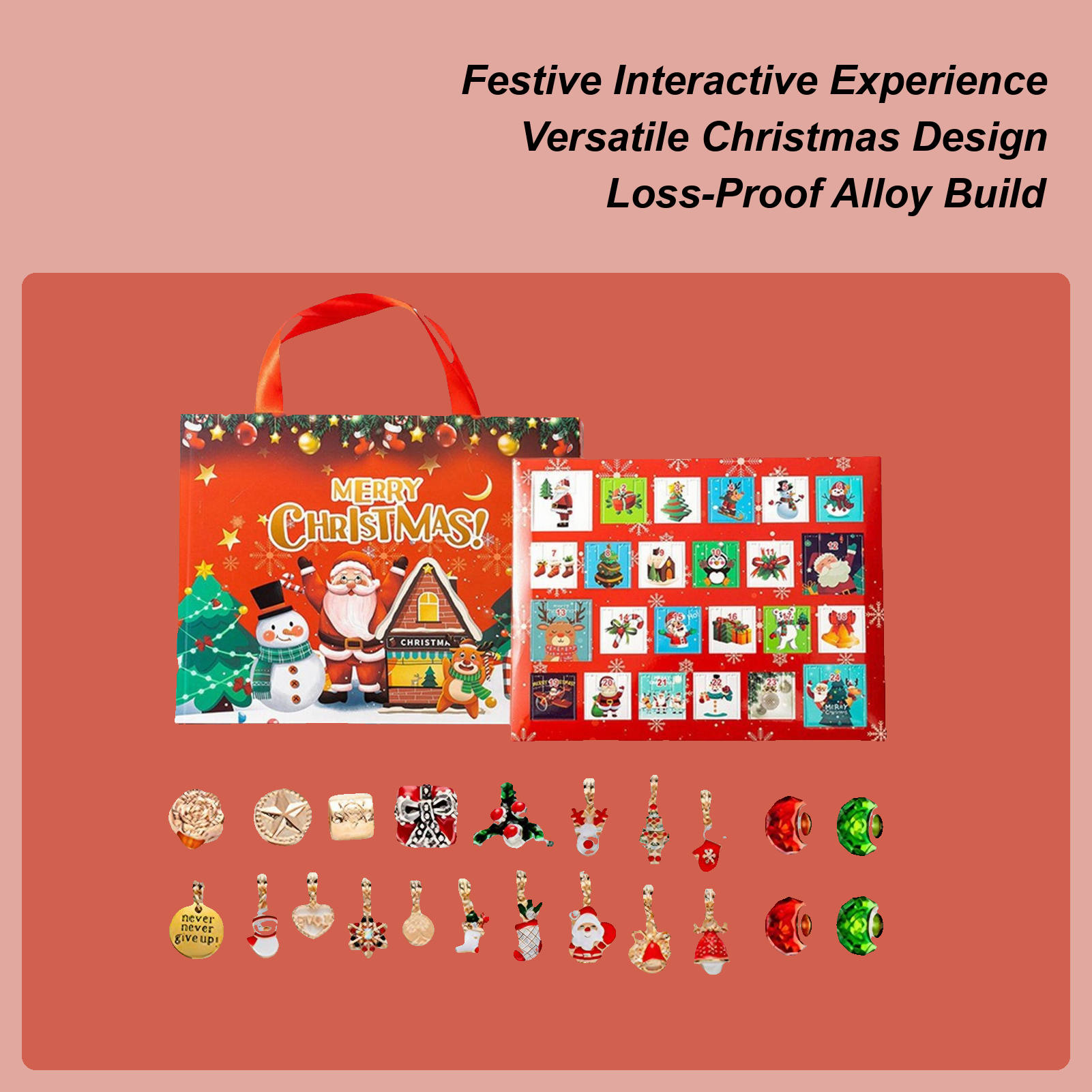 Jewelry Making Advent Calendar - Christmas Countdown Advent Christmas Bracelet Making