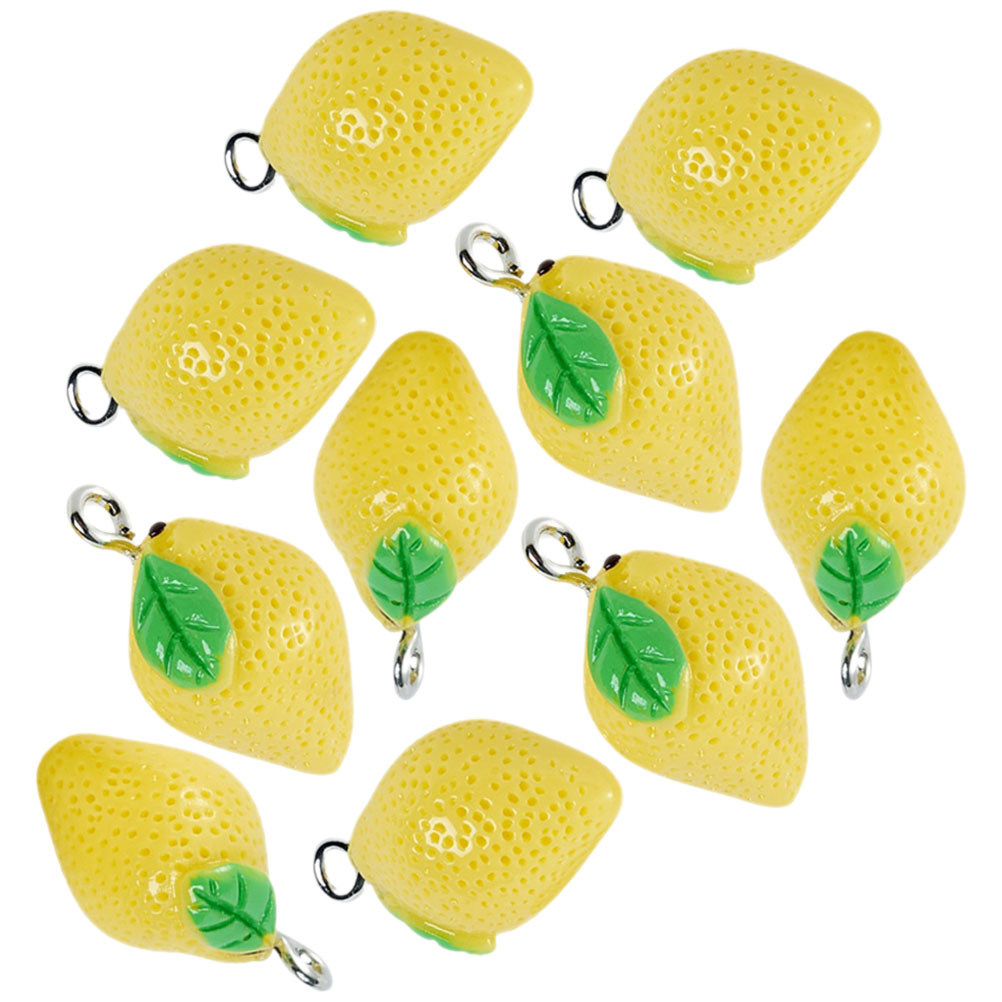 Jewelry Making With Resin - 10Pcs Mini Lemon Charms Resin Fruit
