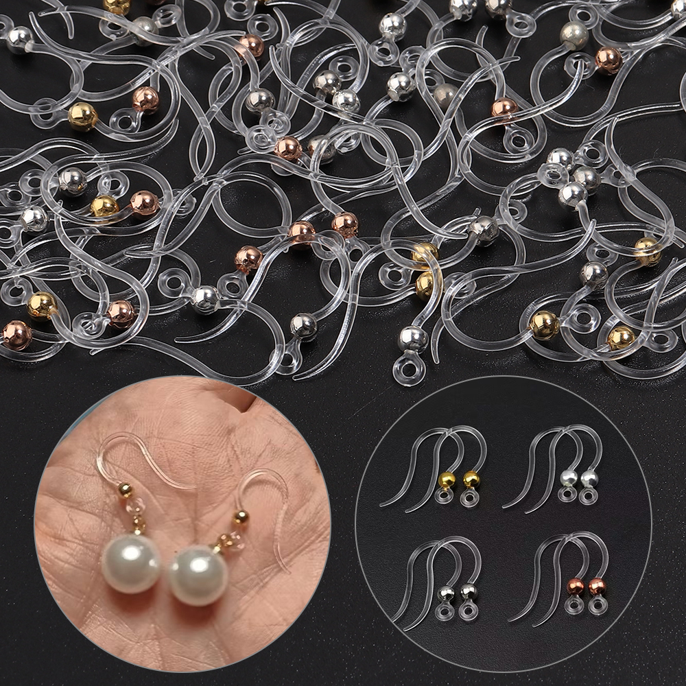 Jewelry Making With Resin - 20pcs 14x18mm Transparent Resin Earring Hooks