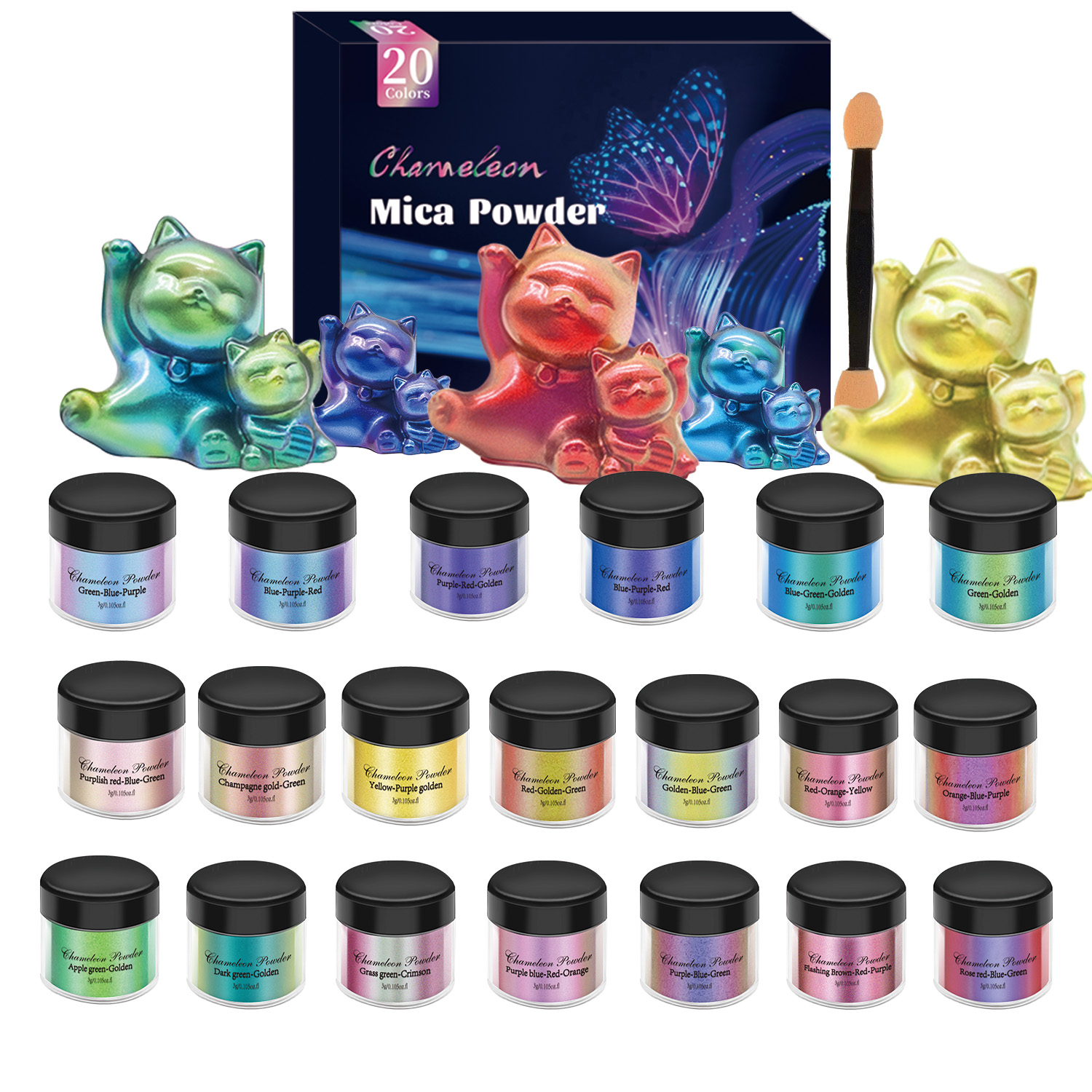 10/20pcs Mirror Chameleons Pig - Jewelry Making Tutorial avis et prix