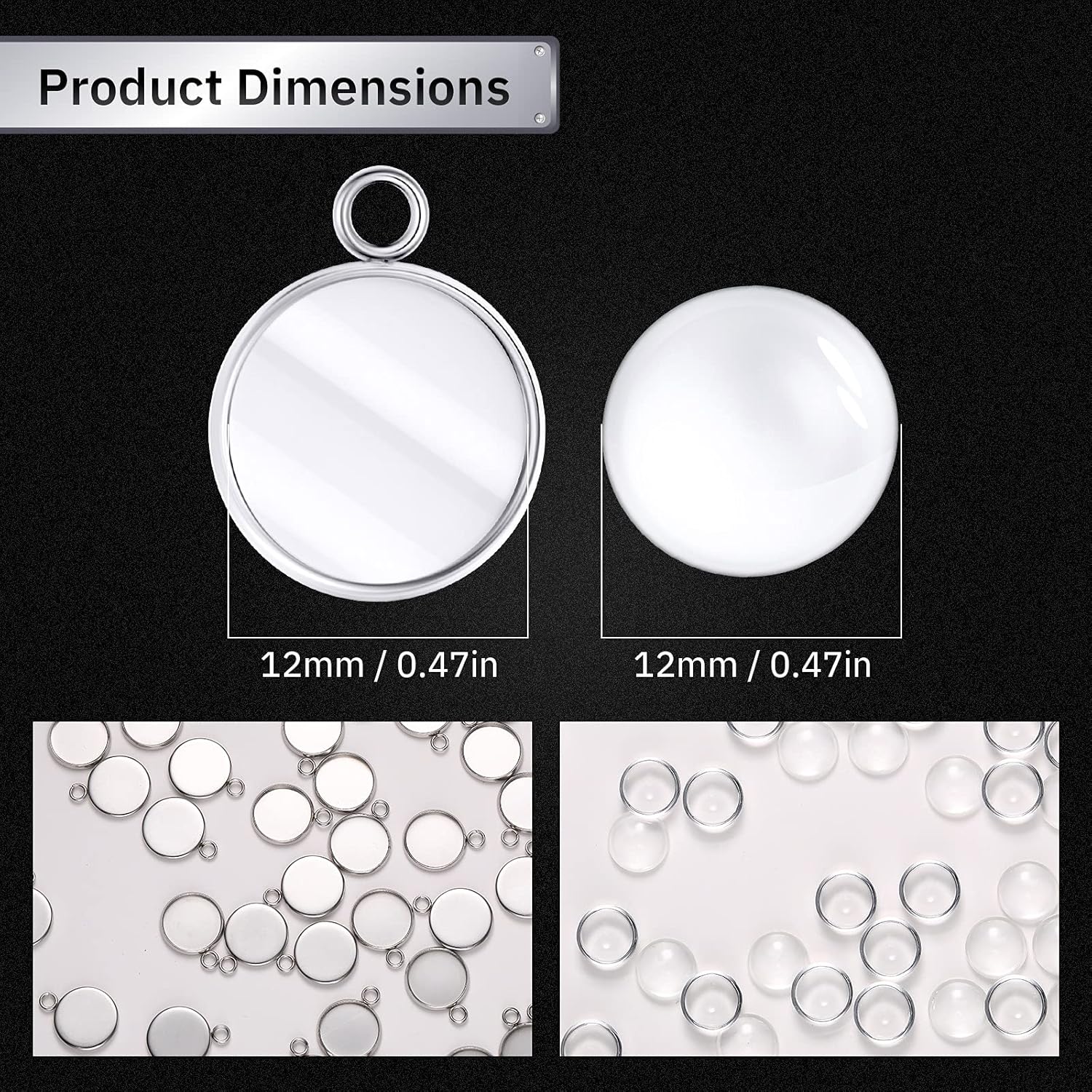 20 Pieces Stainless Steel Roun - Jewelry Making With Resin avis et prix