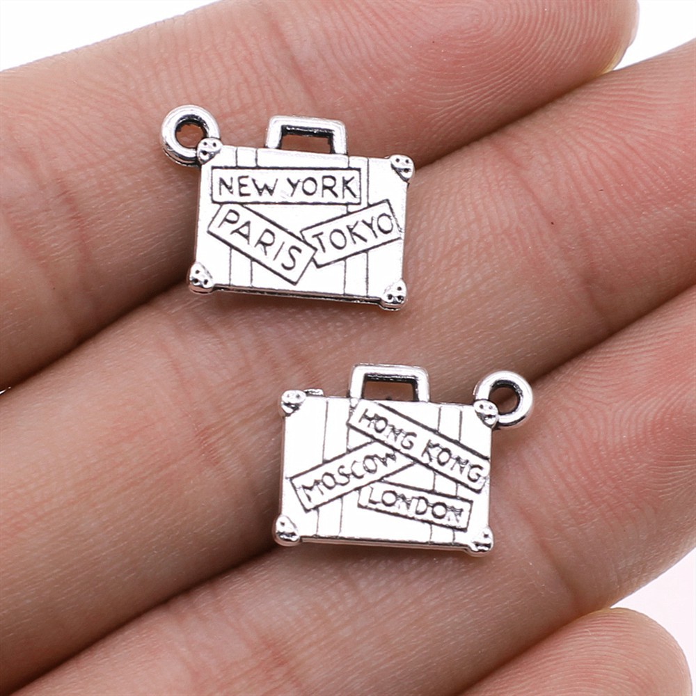 10Pcs/Lot13*17mm Metal Suitcas - Jewelry Making Tokyo avis et prix