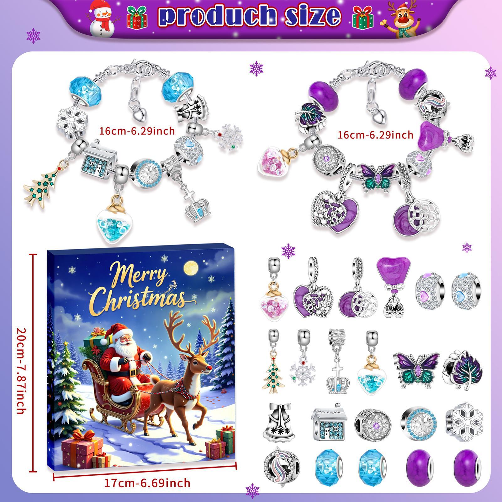24 Days Christmas Countdown Ad - Jewelry Making Advent Calendar avis et prix