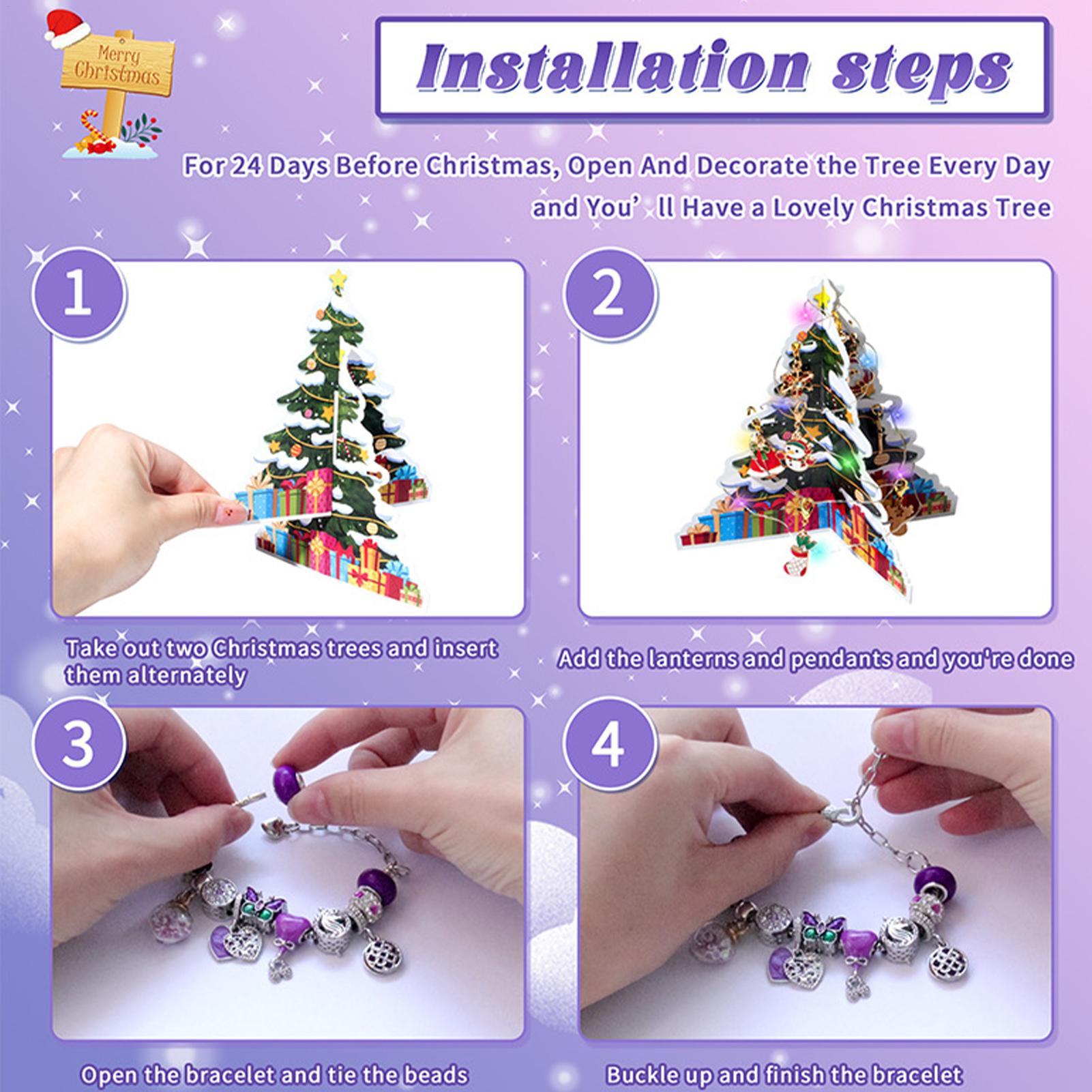 24 Days Christmas Countdown Ad - Jewelry Making Advent Calendar avis et prix