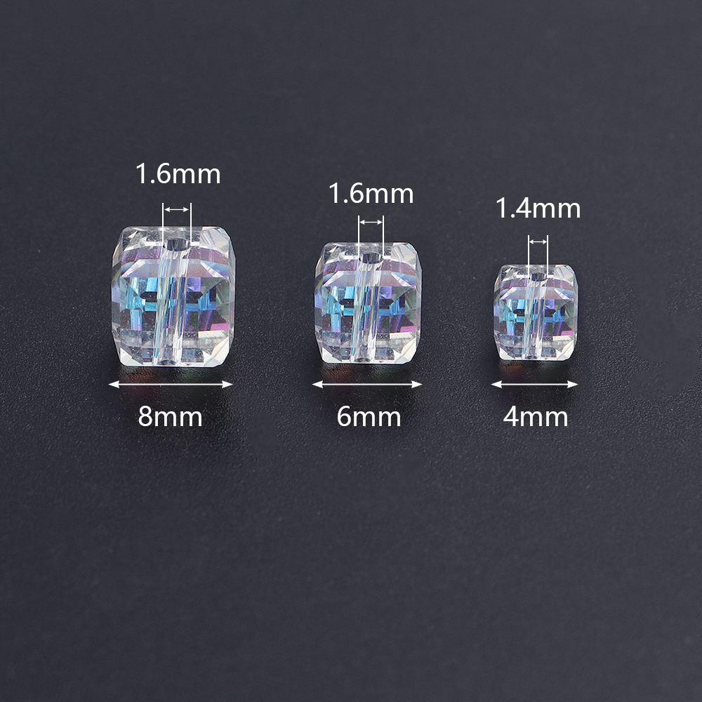 50pcs/lot Square Faceted Glass - Jewelry Making Beginners avis et prix