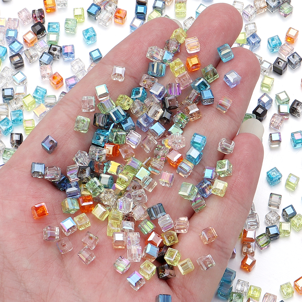 50pcs/lot Square Faceted Glass - Jewelry Making Beginners avis et prix