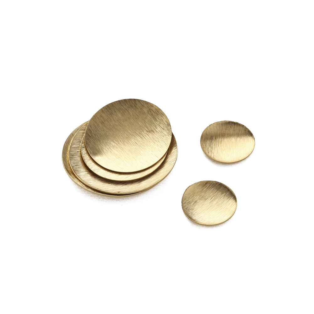 Raw Brass Brushed Round Convex - Jewelry Making Hammer avis et prix