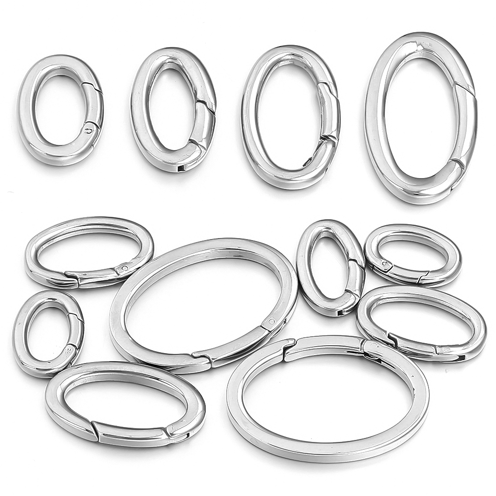1pc Stainless Steel Spring Cla - Jewelry Making Rings avis et prix