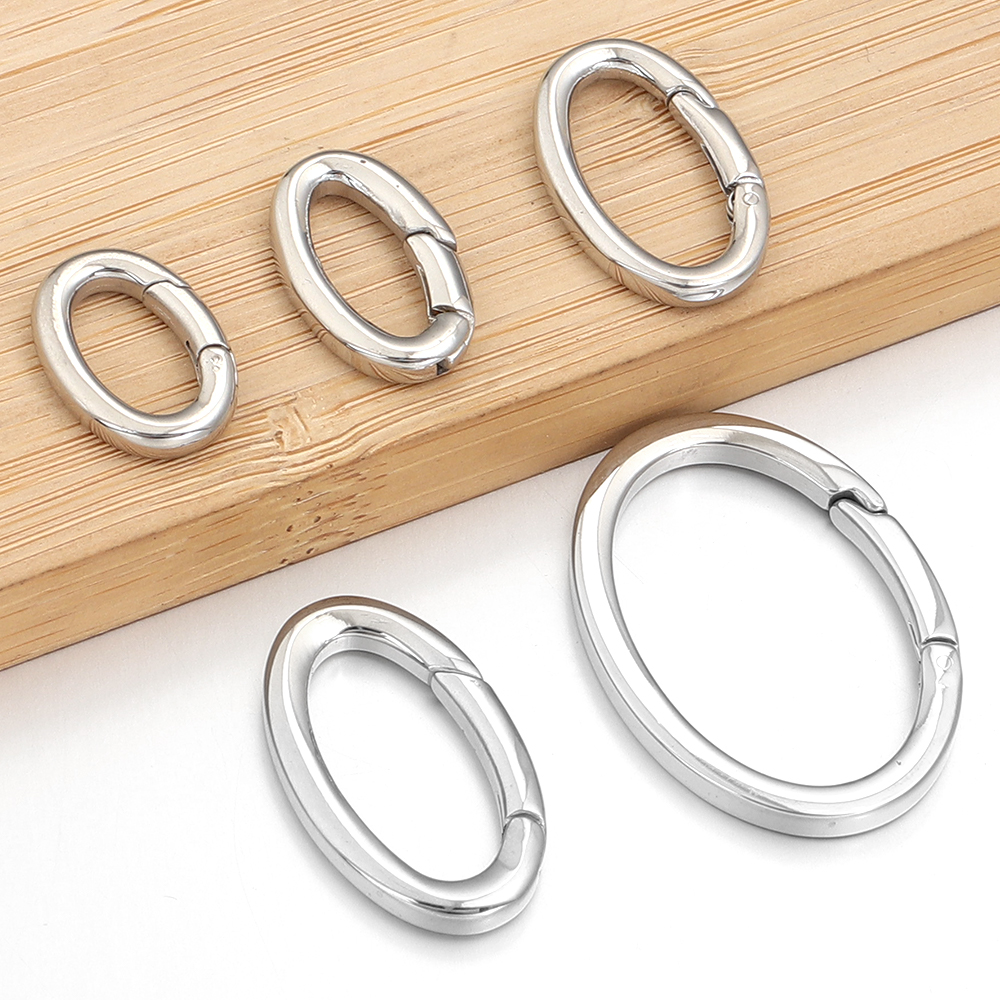1pc Stainless Steel Spring Cla - Jewelry Making Rings avis et prix