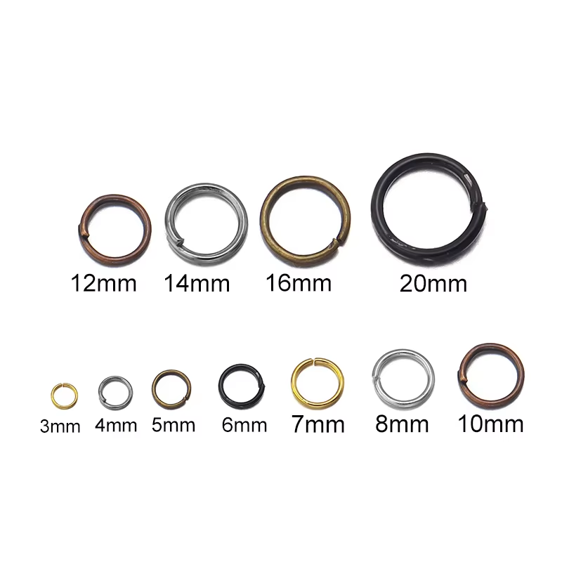 50-200Pcs 3-20mm Open Jump Rin - Jewelry Making Looper Tool avis et prix