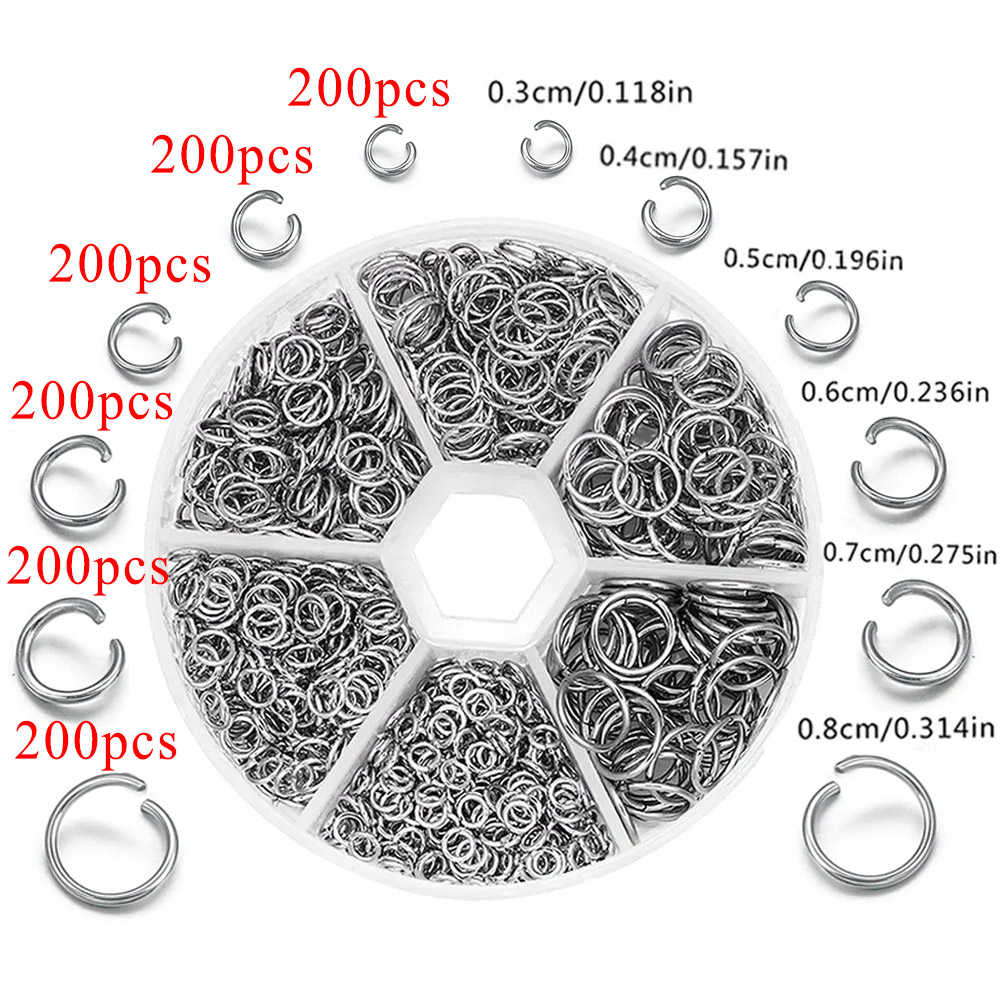 1200pcs Stainless Steel Jump R - Jewelry Making Looper Tool avis et prix