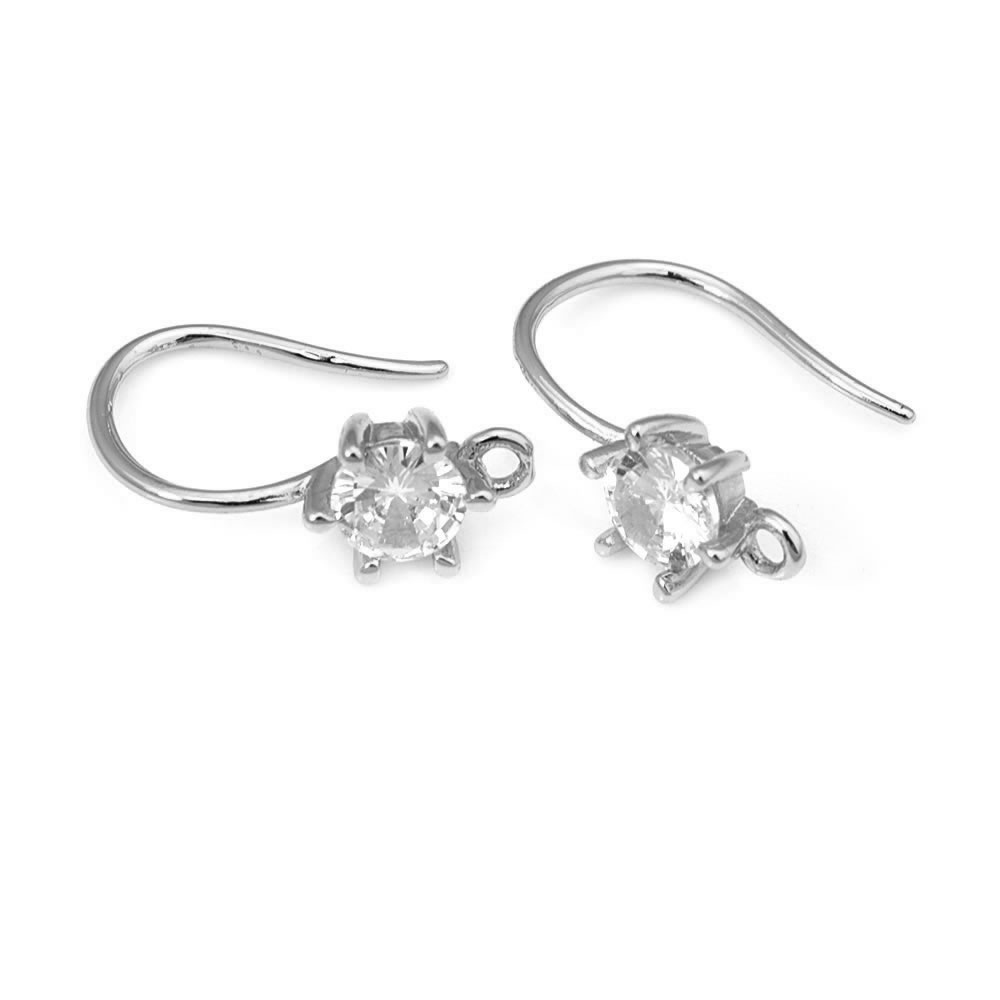 18K Gold Color Brass with Zirc - Jewelry Making Earring Supplies avis et prix