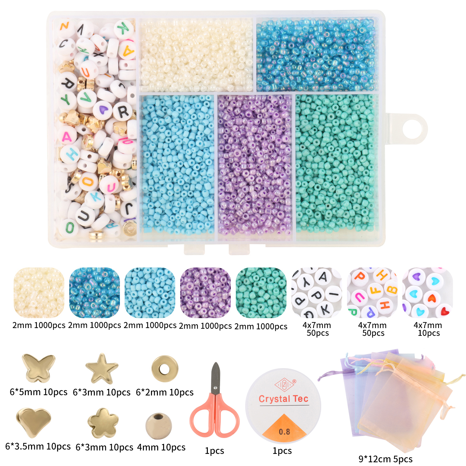 5000pcs Boxed Beads Kits Czech - Jewelry Making Kits For Kids avis et prix