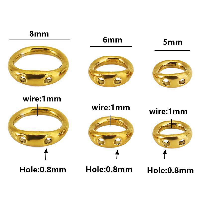 30pcs 5/6/8mm Stainless Steel  - Jewelry Making Metal avis et prix