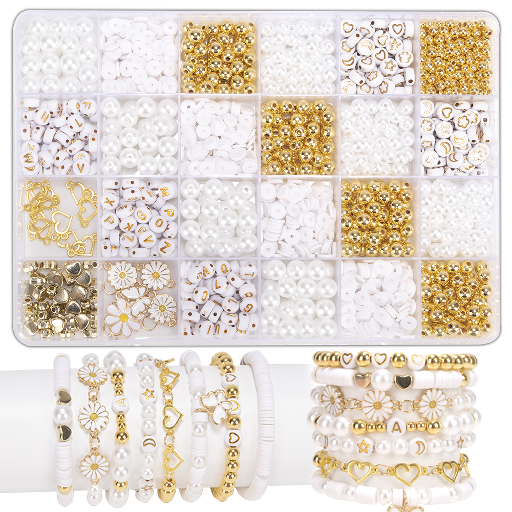DIY Clay Beads Bracelet Making - Jewelry Making Kits For Kids avis et prix