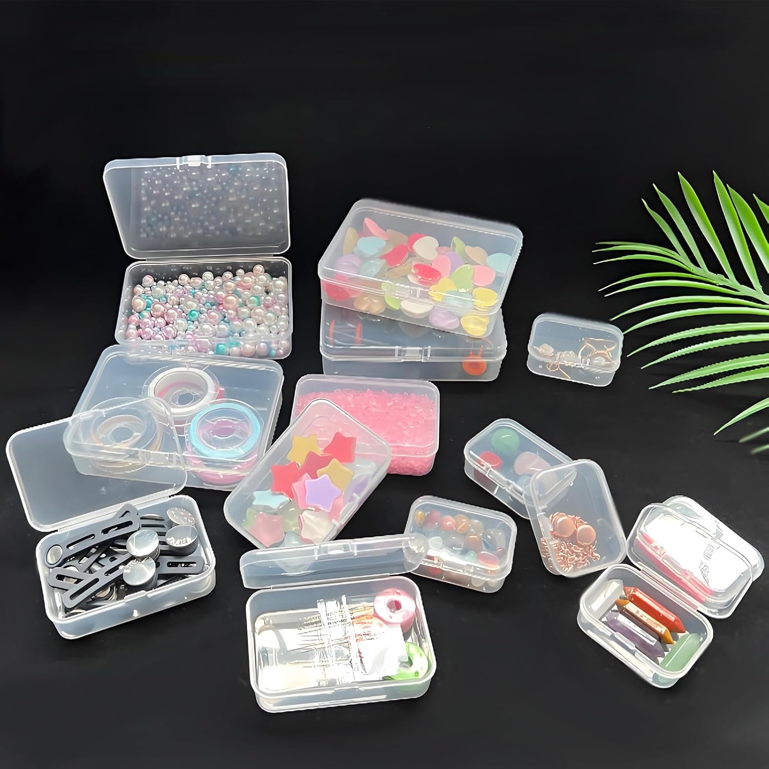 28 Pcs Small Plastic Boxes Bea - Jewelry Making Organizer avis et prix