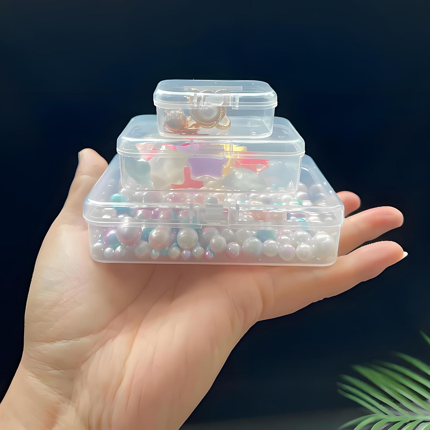 28 Pcs Small Plastic Boxes Bea - Jewelry Making Organizer avis et prix