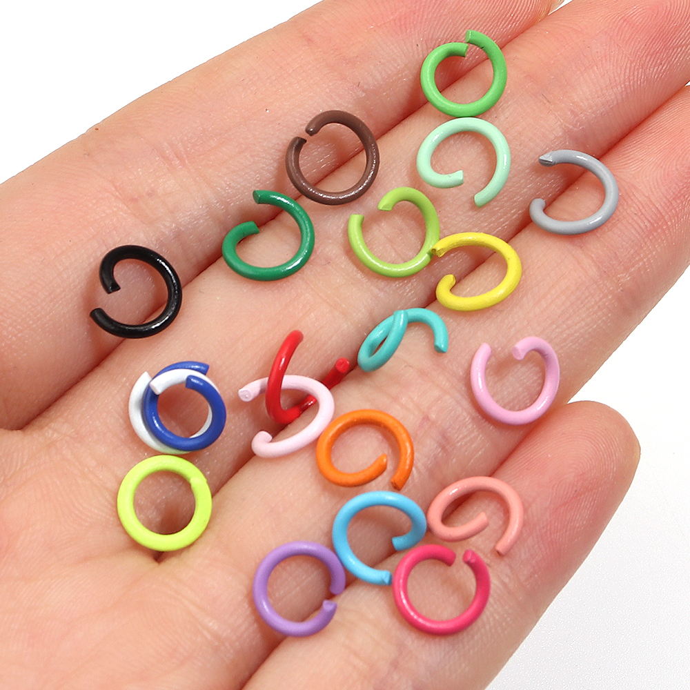 200pcs 8mm Open Jump Rings Col - Jewelry Making Looper Tool avis et prix