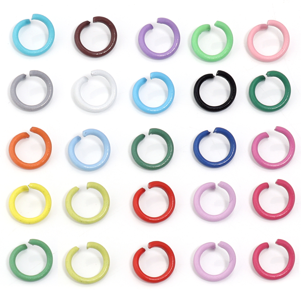 200pcs 8mm Open Jump Rings Col - Jewelry Making Looper Tool avis et prix