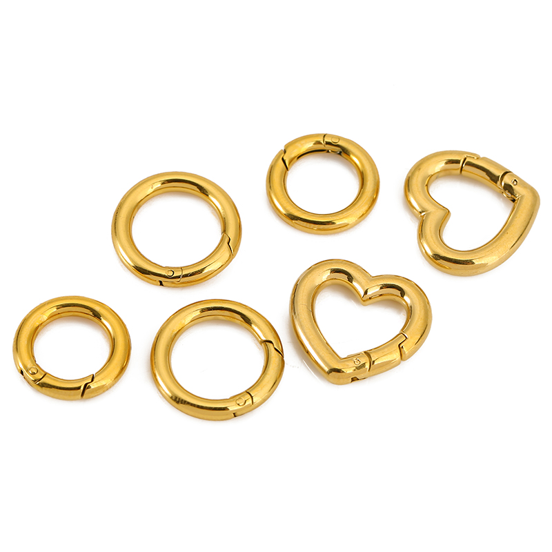 2pcs Stainless Steel Clasps He - Jewelry Making Rings avis et prix