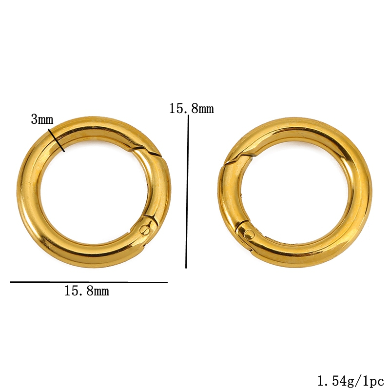 2pcs Stainless Steel Clasps He - Jewelry Making Rings avis et prix