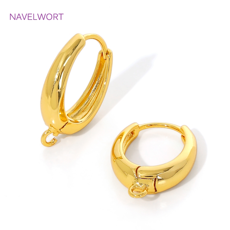 18K Gold Plated Brass Earwires - Jewelry Making Earring Supplies avis et prix