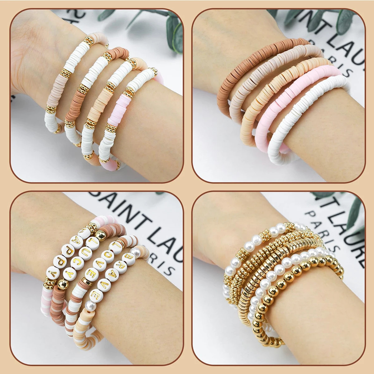 1970pcs light pink clay bead s - Jewelry Making Tutorial avis et prix