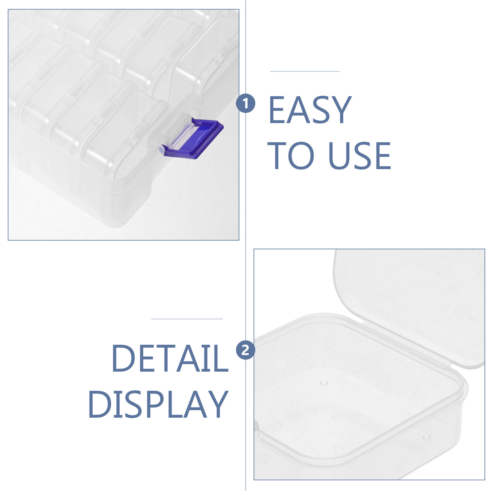 Clear Mini Craft Storage Box w - Jewelry Making Organizer avis et prix