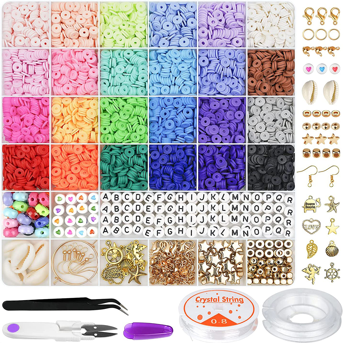 6000 Pcs 24 Colors Flat Round  - Jewelry Making Tutorial avis et prix