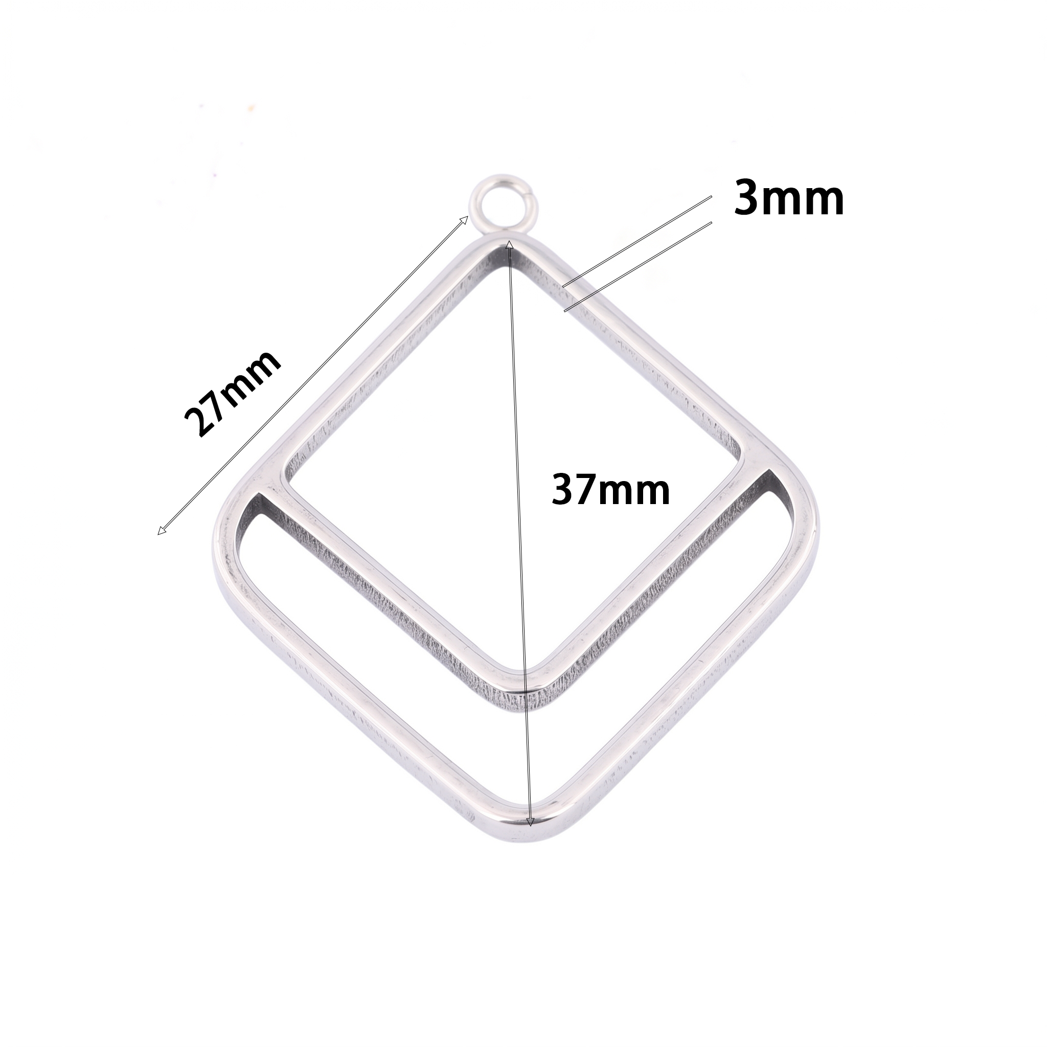 10pcs Square Triangle 3mm Thic - Jewelry Making With Resin avis et prix