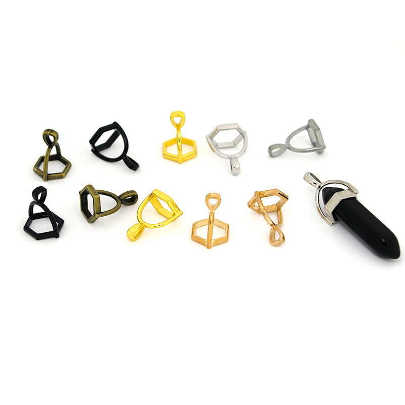 20Pcs Hexagonal Gemstone Cap N - Jewelry Making Metal avis et prix