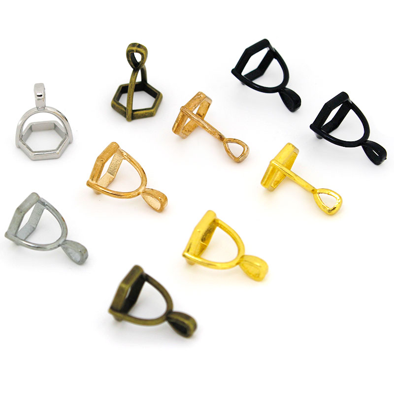 20Pcs Hexagonal Gemstone Cap N - Jewelry Making Metal avis et prix