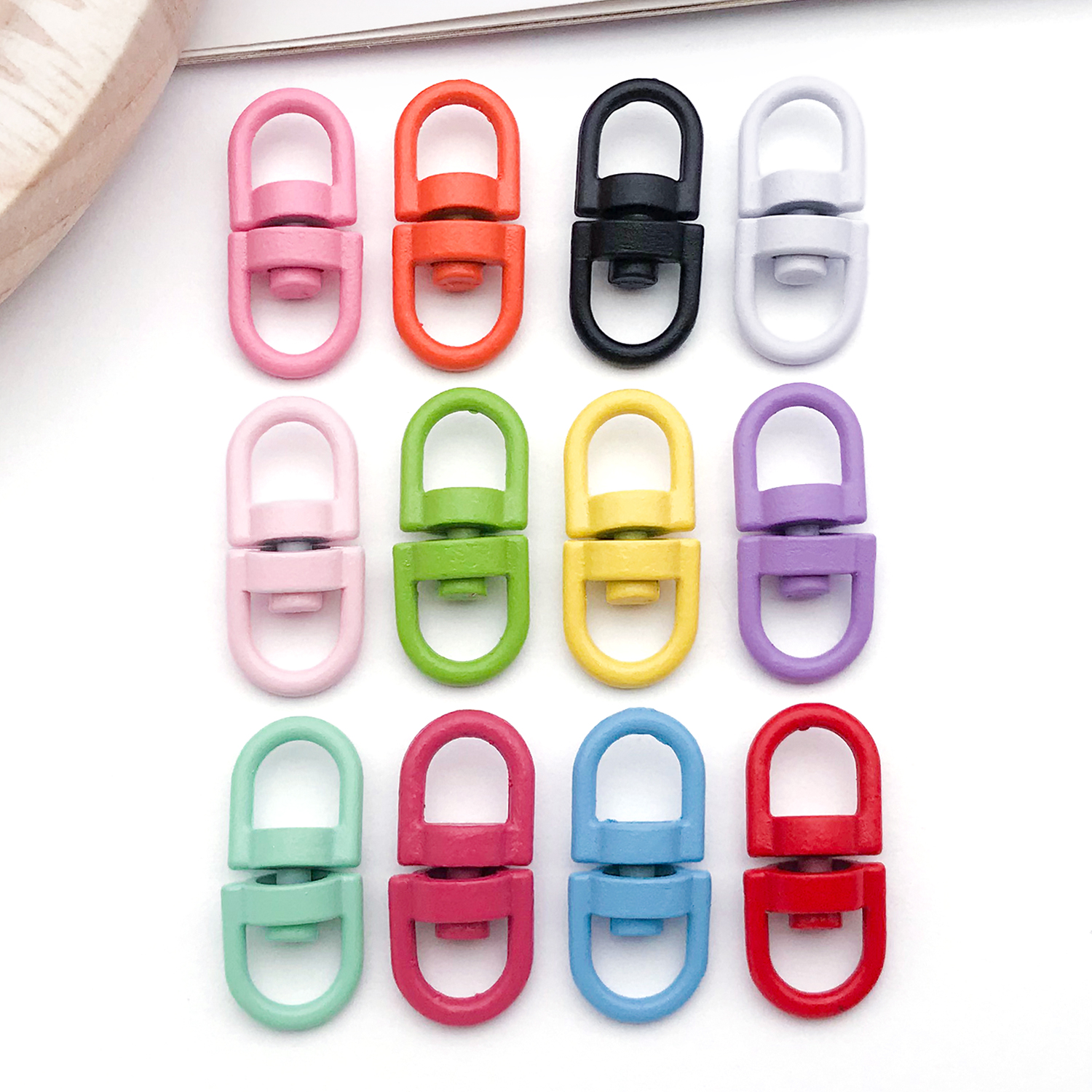 20pcs Metal Rotate Buckle Key  - Jewelry Making Rings avis et prix