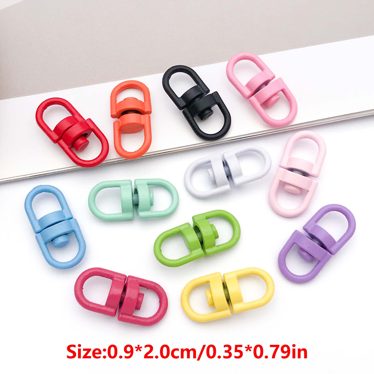20pcs Metal Rotate Buckle Key  - Jewelry Making Rings avis et prix