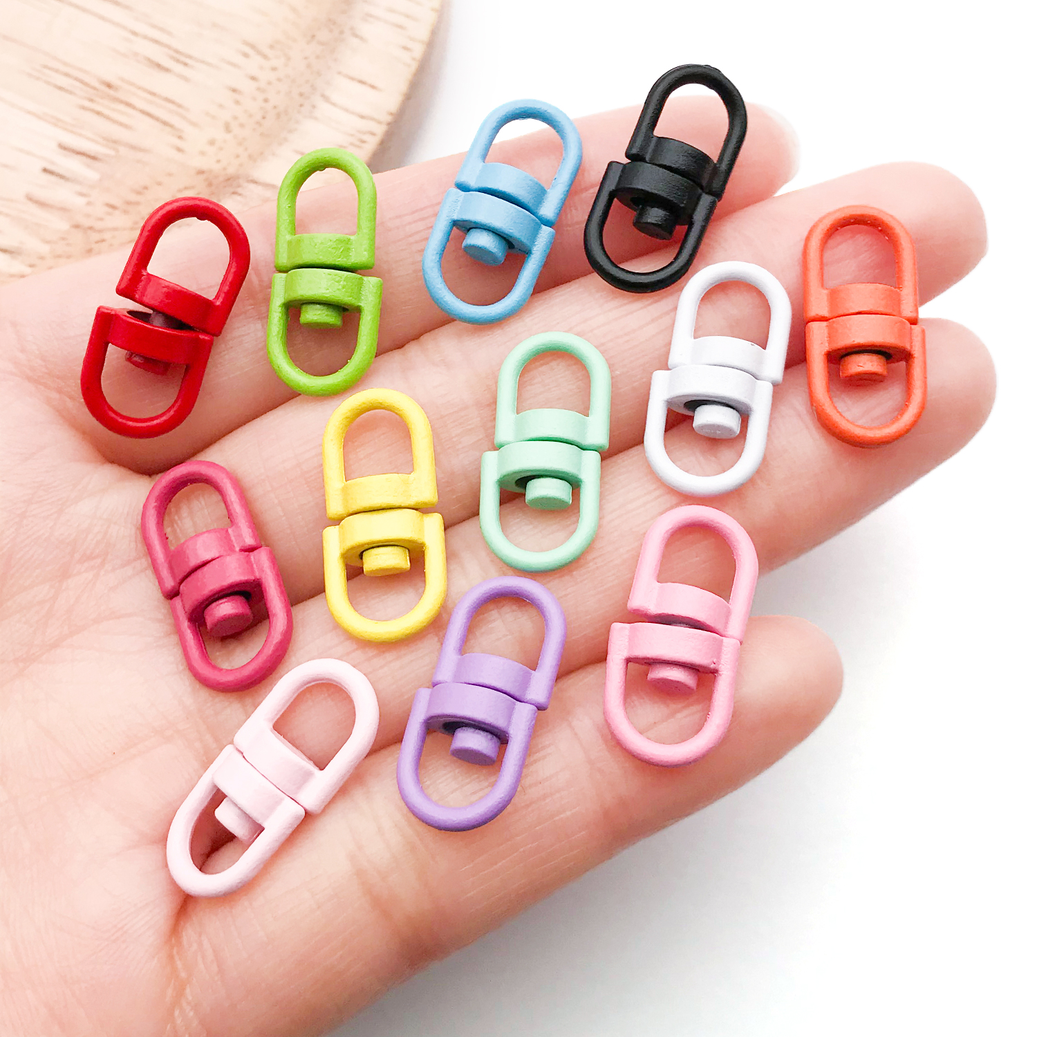 20pcs Metal Rotate Buckle Key  - Jewelry Making Rings avis et prix