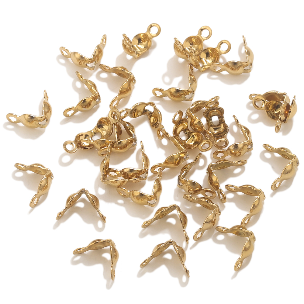 50pcs PVD Gold Plated Stainles - Jewelry Making Metal avis et prix